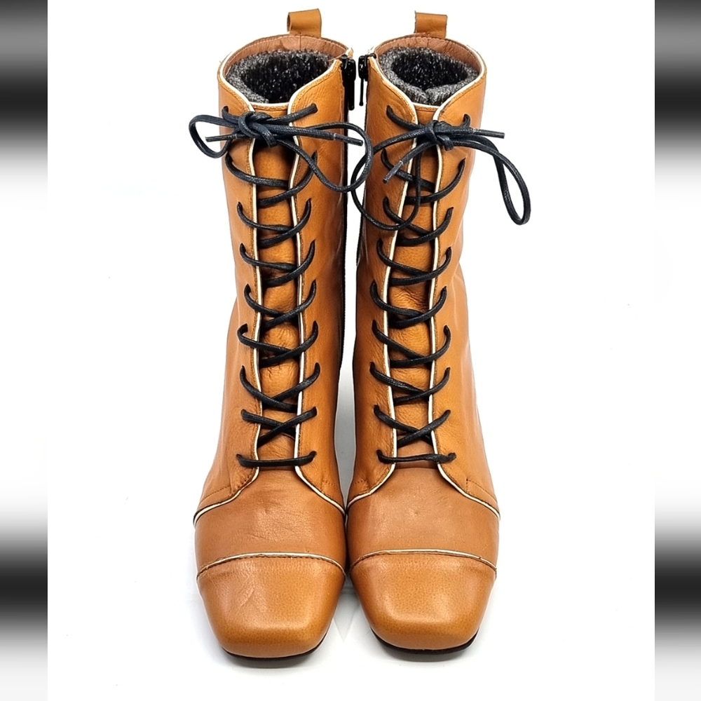 Mod Shoes The Gina in French Mustard Soft Leather size 6 - Picture 3 of 10